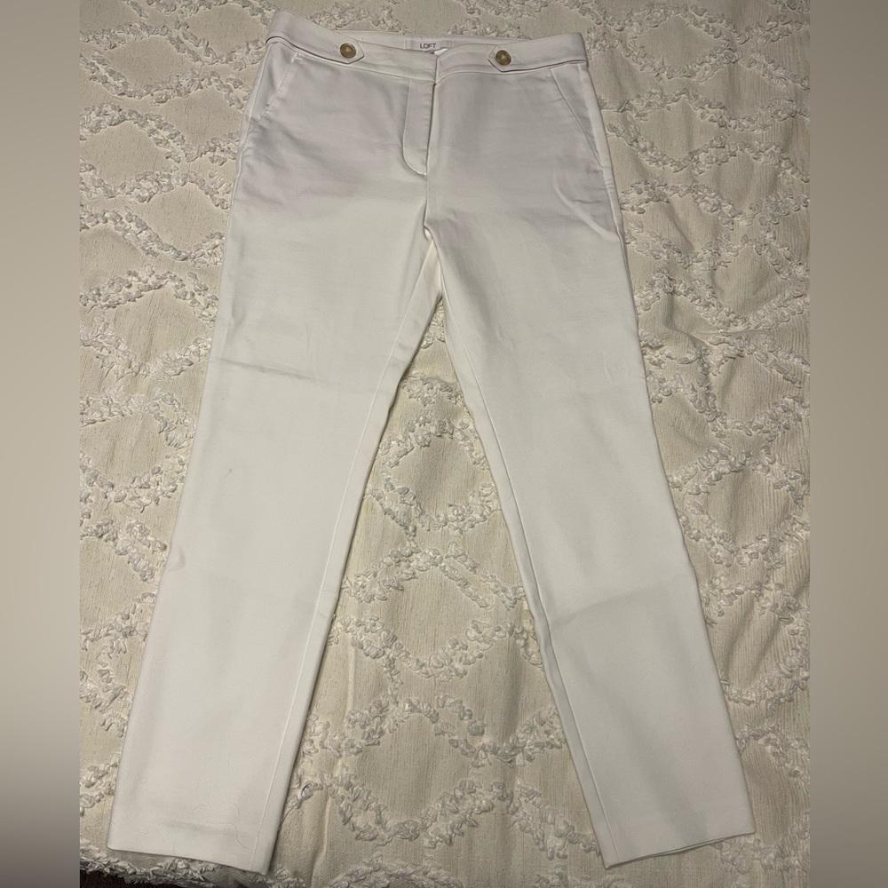 LOFT White Women's Skinny Trousers